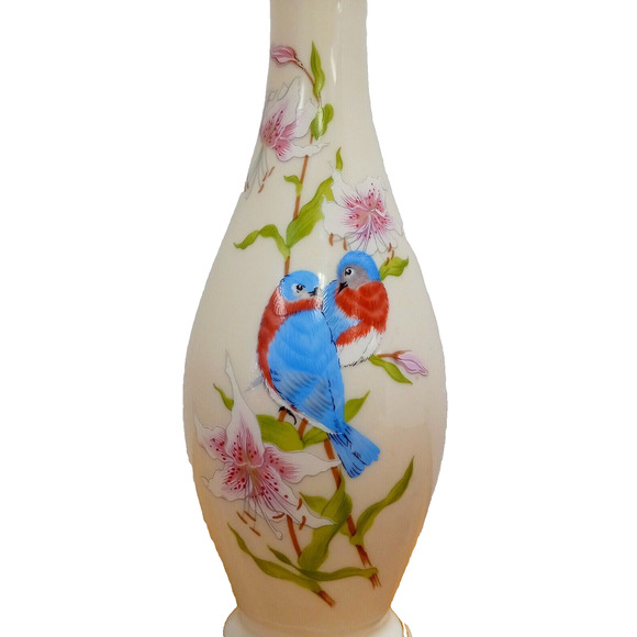 Lenox Eternal Love Vase Limited Ed. w/Orchids & Blue Birds~ in Original Box - Picture 5 of 9